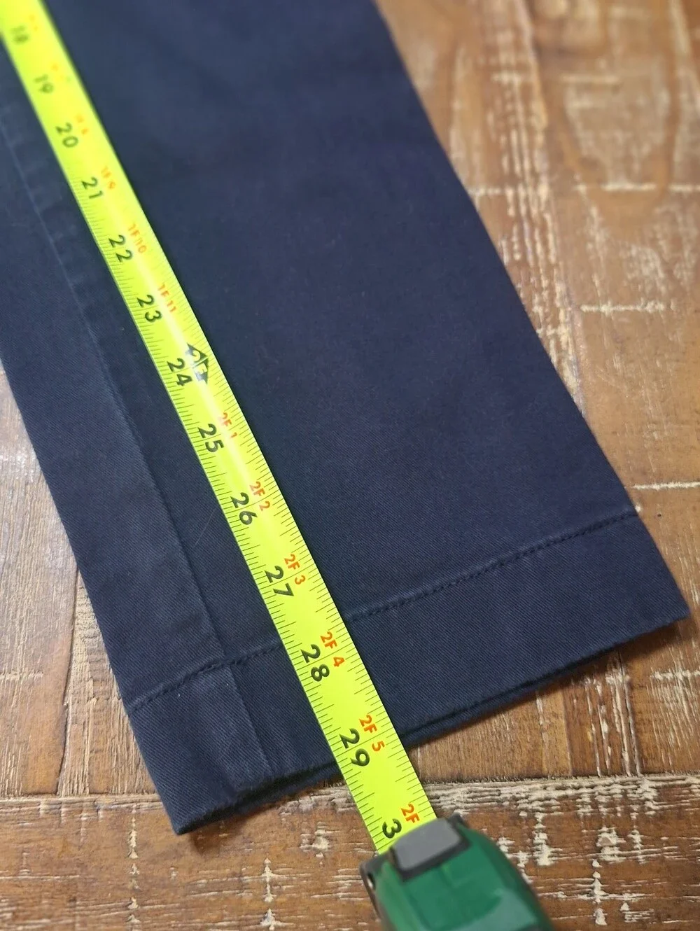 J. Crew Slim Fit Tech Pant Men's 28X29(28x30 Tag)Flex Navy Blue Tapered Leg